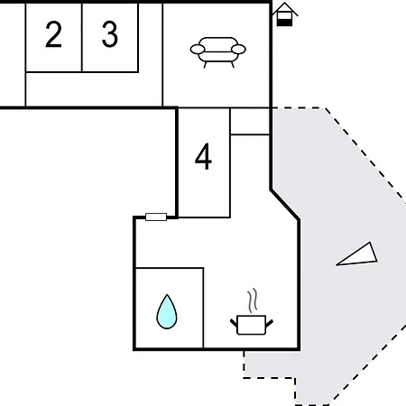 Дом отдыха Gorgeous In Faervik With Kitchen